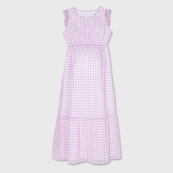 Isabel Maternity by Ingrid & Isabel Dresses & Skirts - Ruffle cap sleeve women maternity dress size XXL lilac